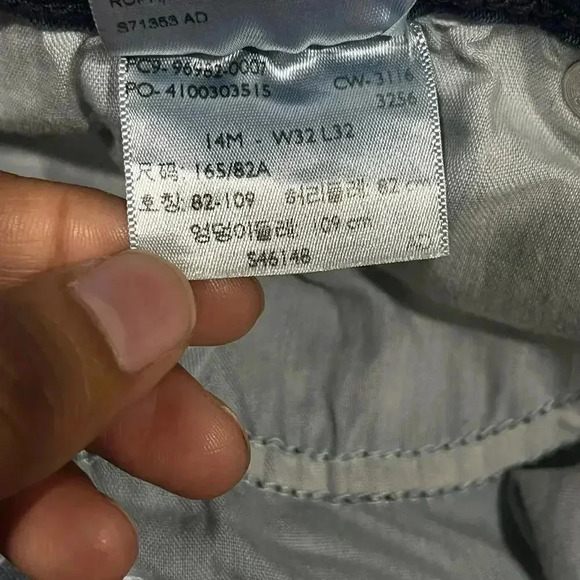 Levi's Signature Women's Curvy Bootcut‎ Jeans Dark Wash Blue Size 14 - Picture 4 of 5